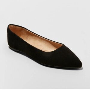 a new day Black Women's Pointed Flats- size 9.5